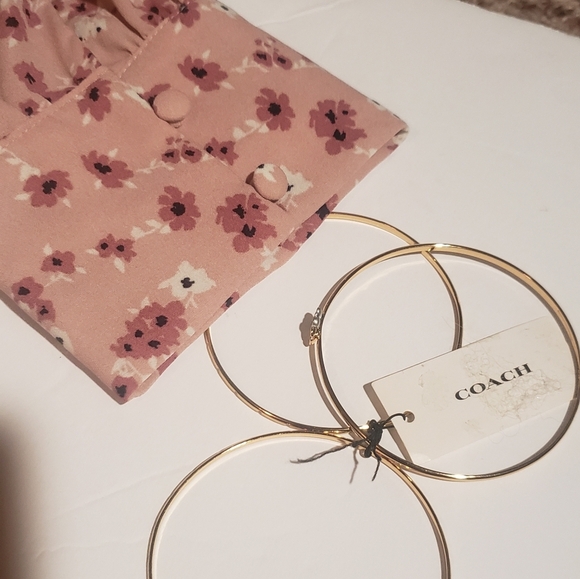 Large Women Crop Long Sleeve Woven Blouse Pink Floral Love Tree Corset - Picture 3 of 5